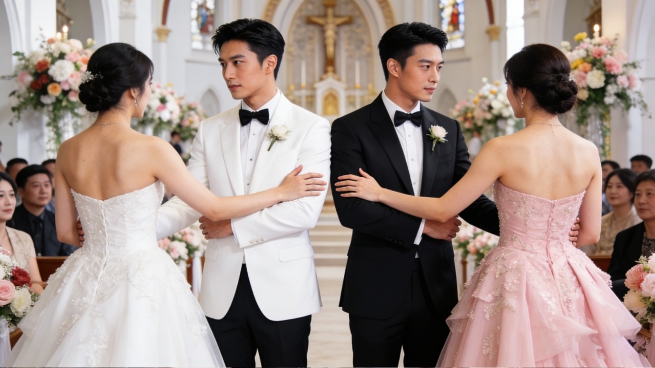 Deux sœurs épousent deux frères PDG même jour.Elles se trompent de mari,mais trouvent bonne personne