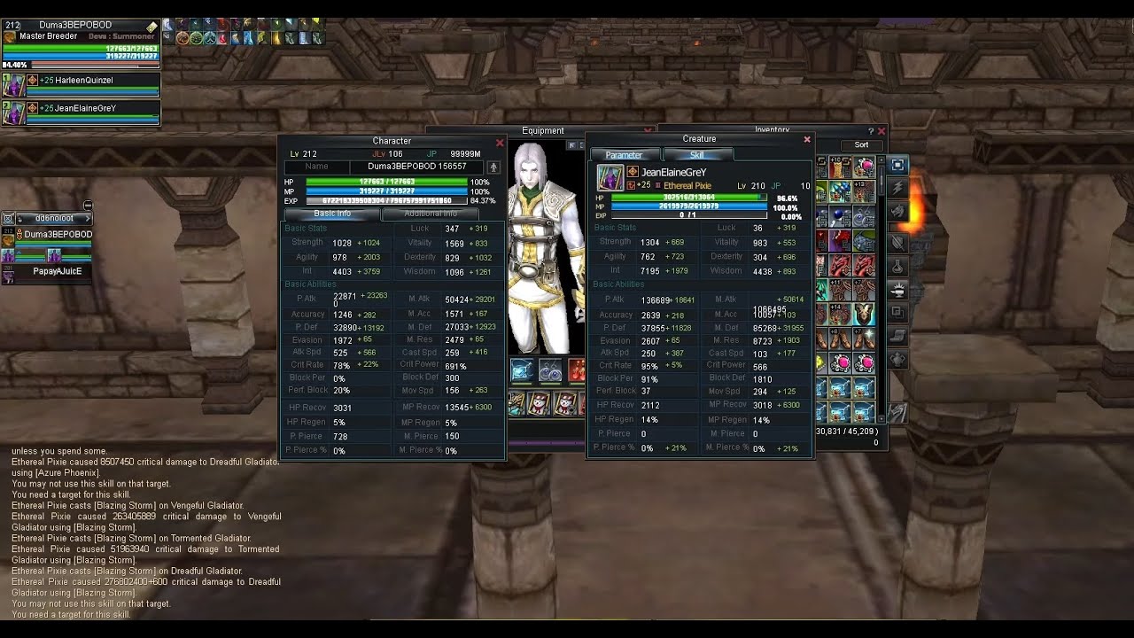 Rappelz 9.7, Devildom s6, Master Breeder, Ethereal Pixie s5