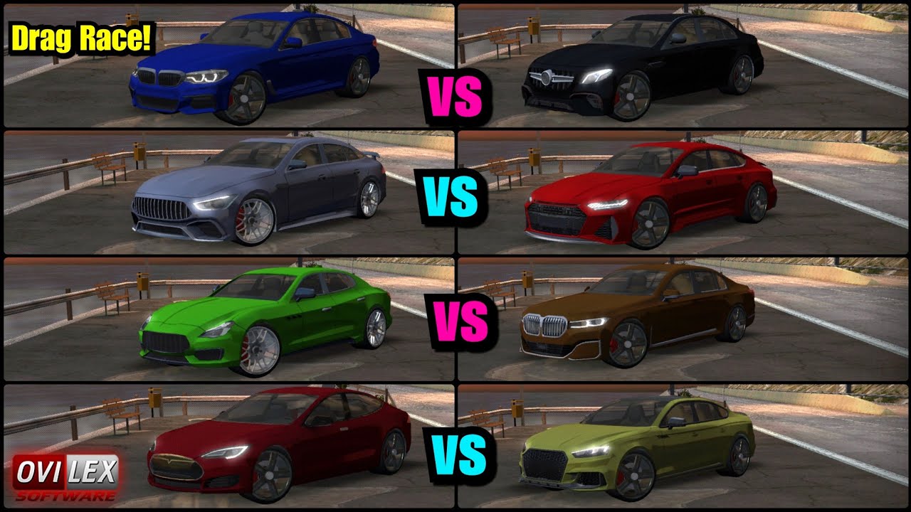 Real Driving Sim DRAG RACE! - Sedans/Saloons (Which Is The Fastest?)
