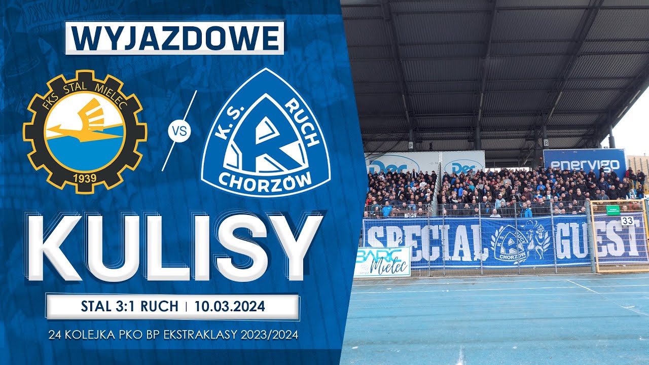 WYJAZDOWE KULISY: Stal Mielec 3-1 Ruch Chorzów (10.03.2024)