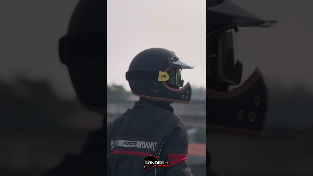 AXOR RETRO SERIES || MOTO - X RETRO HELMET #axor #helmet #retro #premium#series #bike#rider#trending