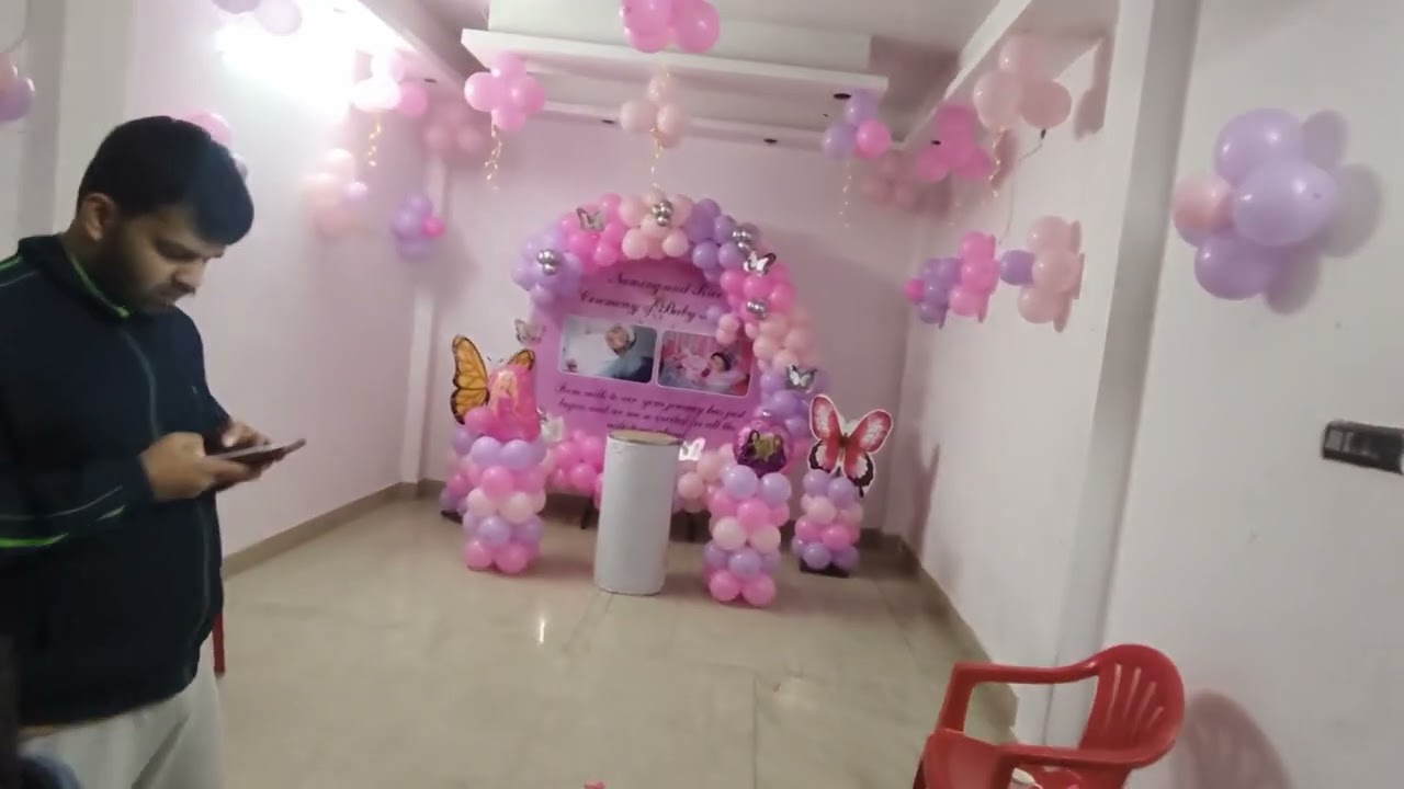 Aj ka decoration kiya mahnagar jo ki naming ceremony ka tha 👍🏻 comment share subscribe 