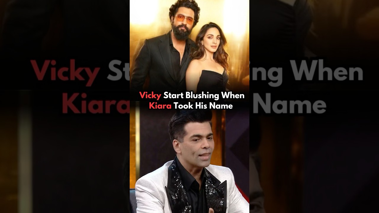 Did Vicky Kaushal Start Blushing When Kiara Advani Took His Name🤣#vickykaushal #kiaraadvani #hindi