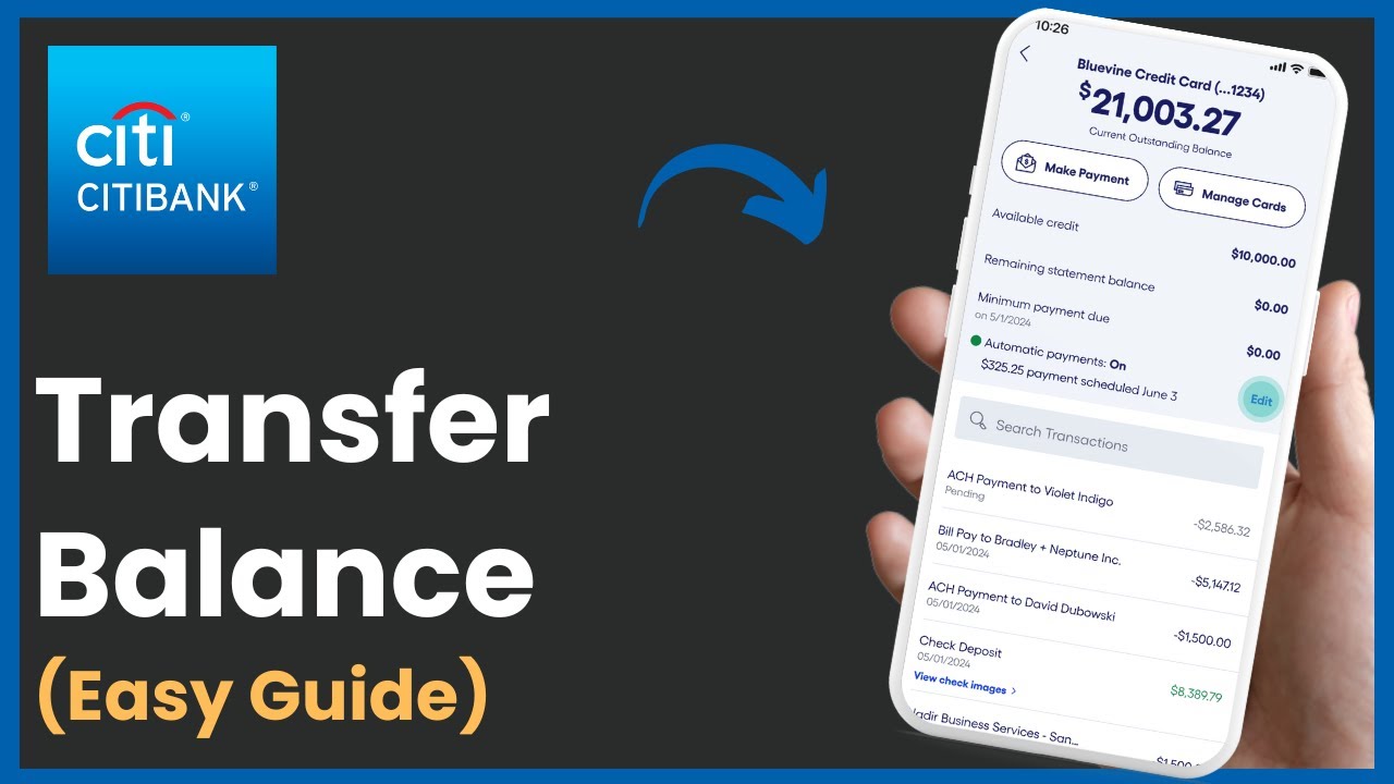 How To Balance Transfer Citibank App ! (2025)