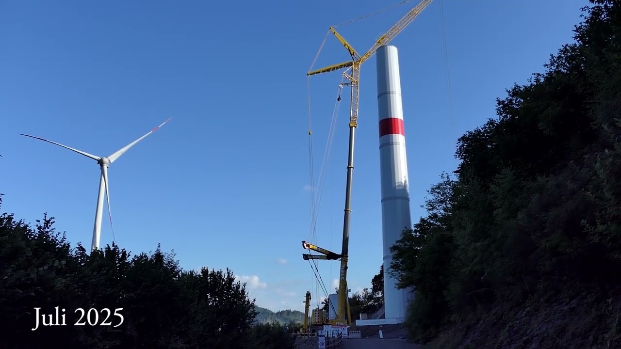 Windpark Prechtaler Schanze - 3 x Enercon E-115 EP3 E3 im Bau 