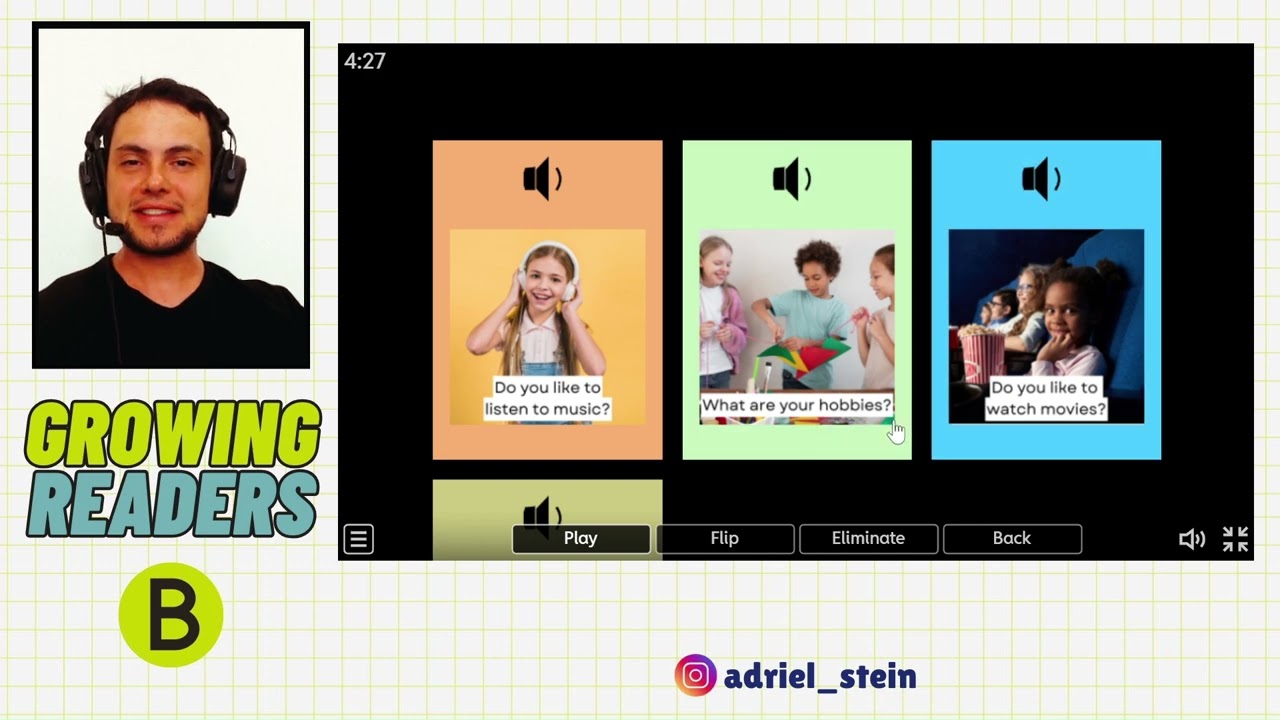 Inglês para Crianças: Hobbies! 🎨⚽🎵 | UNIT 16 - AULA 1 - 'GROWING READERS B'