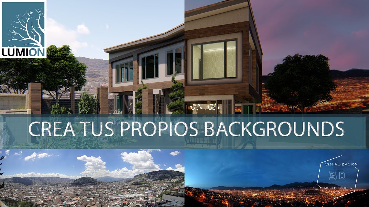 👨🏽‍🏫COMO CREAR BACKGROUNDS PARA  LUMION 8,9,10