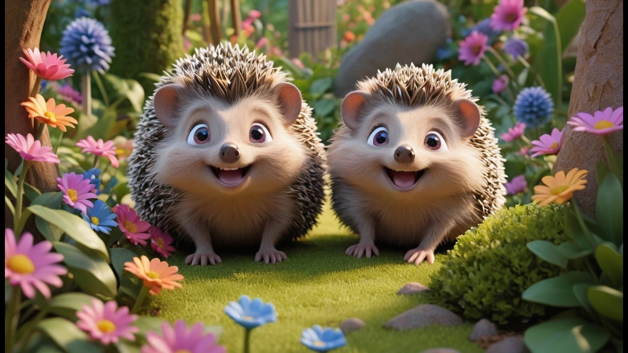 Five Little Hedgehogs Hide Hide Hide | Cute Animal Song & Nursery Rhymes