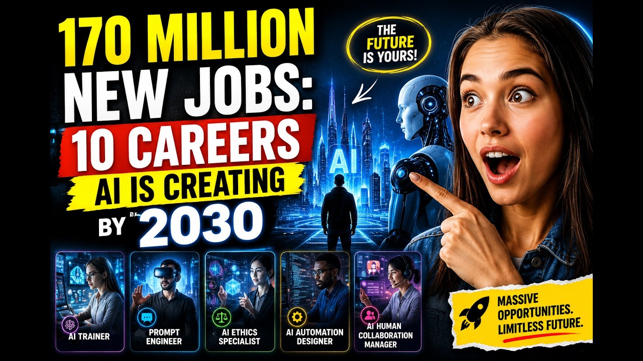 170 Million New Jobs: 10 Careers AI Is Creating by 2030
