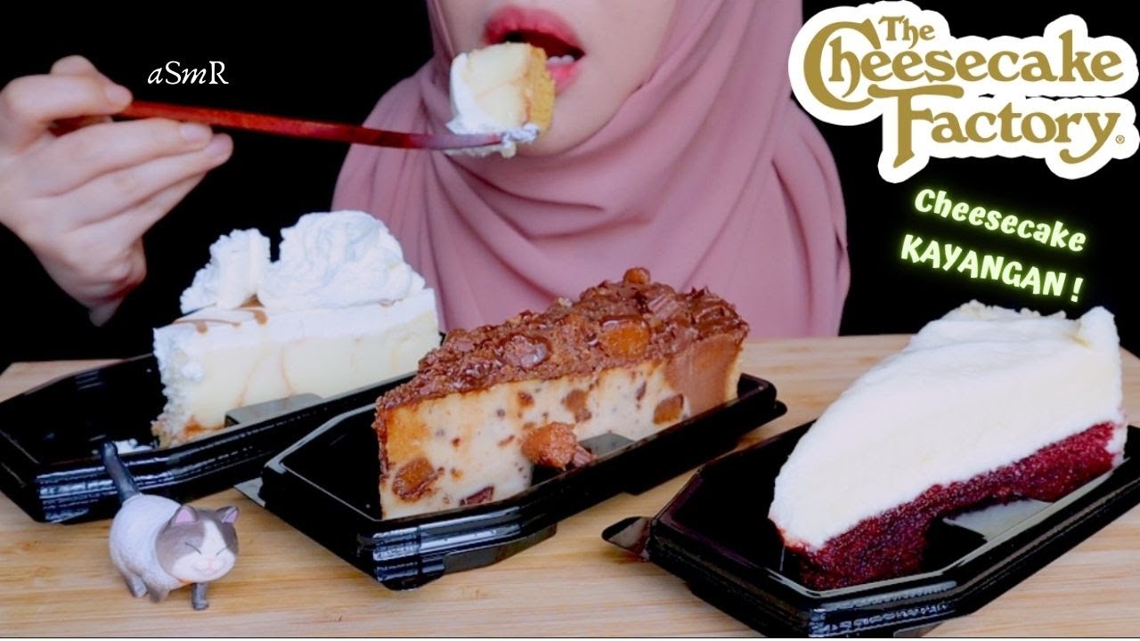 ASMR | THE CHEESECAKE FACTORY - CHEESECAKE KAYANGAN | Eating Sounds | No Talking
