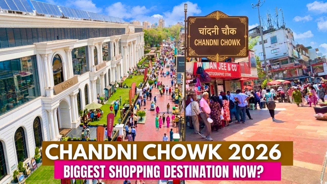 Chandni Chowk 2026 Like Never Before 😍 | Delhi Biggest Shopping Hub Meets New India with Omaxe Mall!