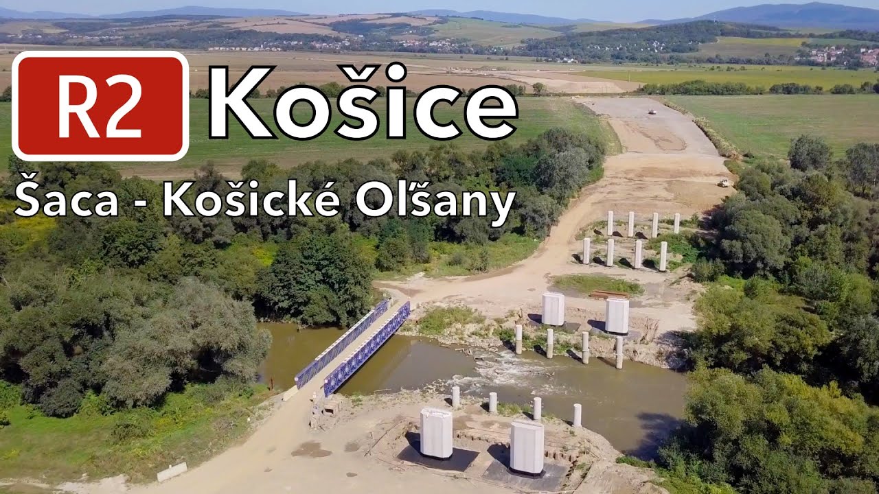 Výstavba R2 Košice Šaca - Košické Oľšany (september 2023)