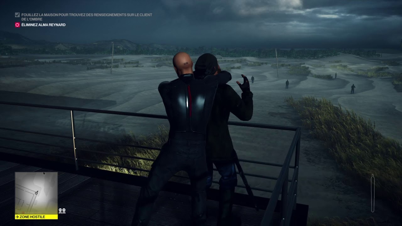 Hitman 2. Hawke's bay. L'appel de la nuit.  Thé. Ventilée. Douche froide. Cible facile. Mort lente.