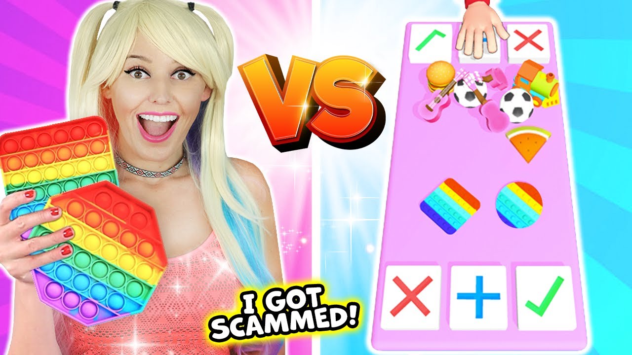 Fidget Trading IN REAL LIFE vs ONLINE GAME! *SHOCKING ENDING*