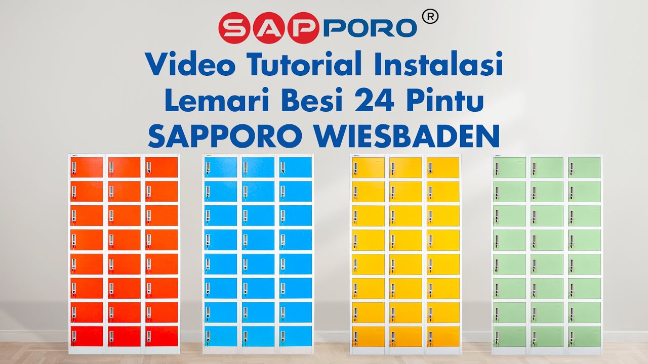 Vdieo Tutorial Instalasi SAPPORO WIESBADEN - Loker Besi 24 Pintu | Steel Locker 24 Doors