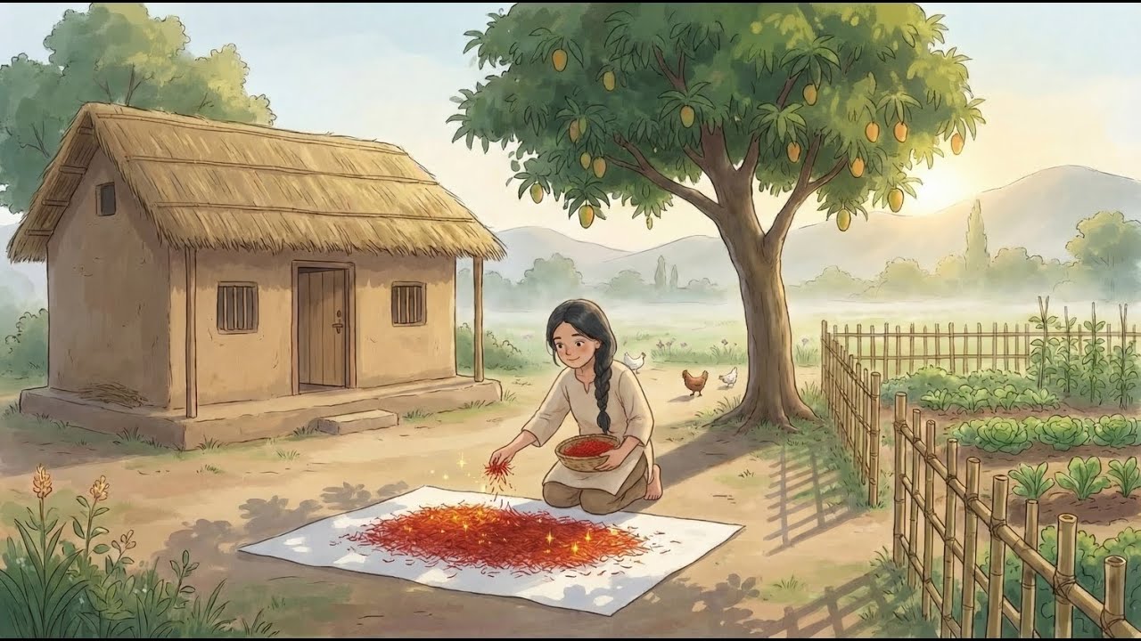 The Story of the Village Saffron Rolls🌾“Golden Morning, Saffron Rolls”Ghibli-Style Video
