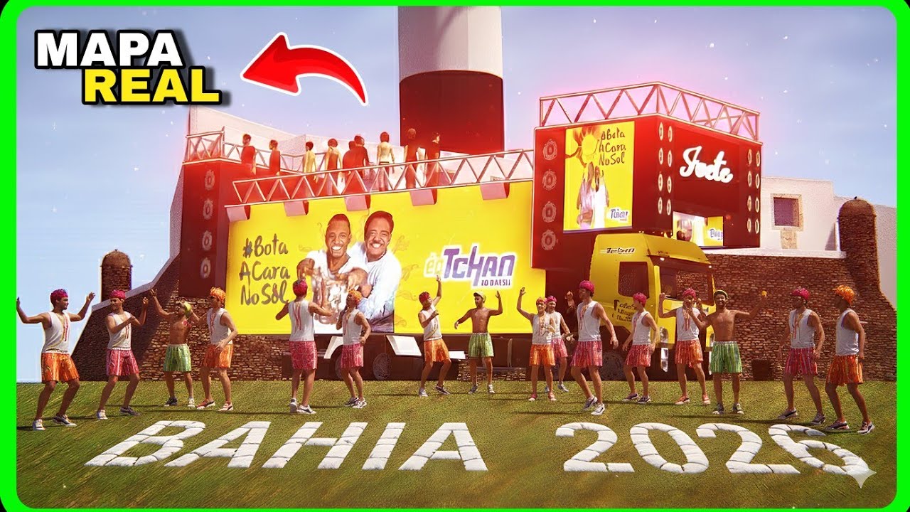 🟡 proton bus simulator - SUPER MOD MAPA! REAL E EXTRA DETALHADO! CARNAVAL NA BAHIA