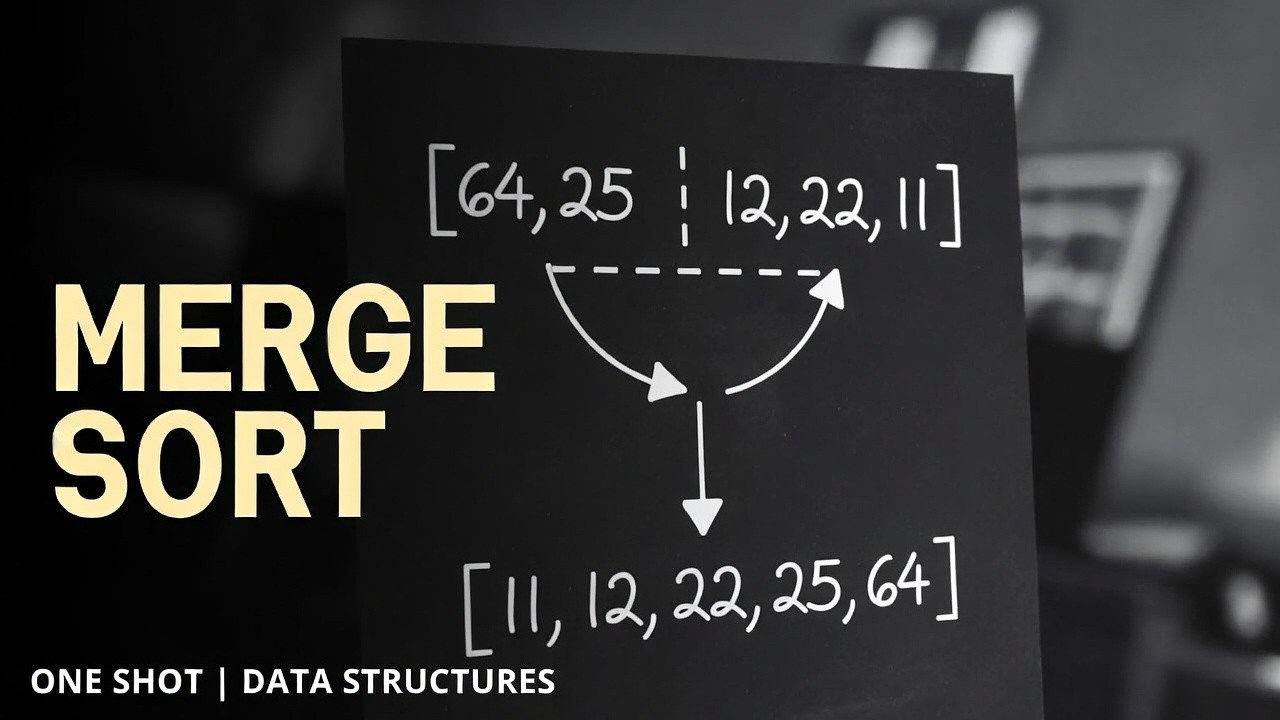#22 Merge Sort Explained Simply | Unit 8 Data Structures | For Beginners