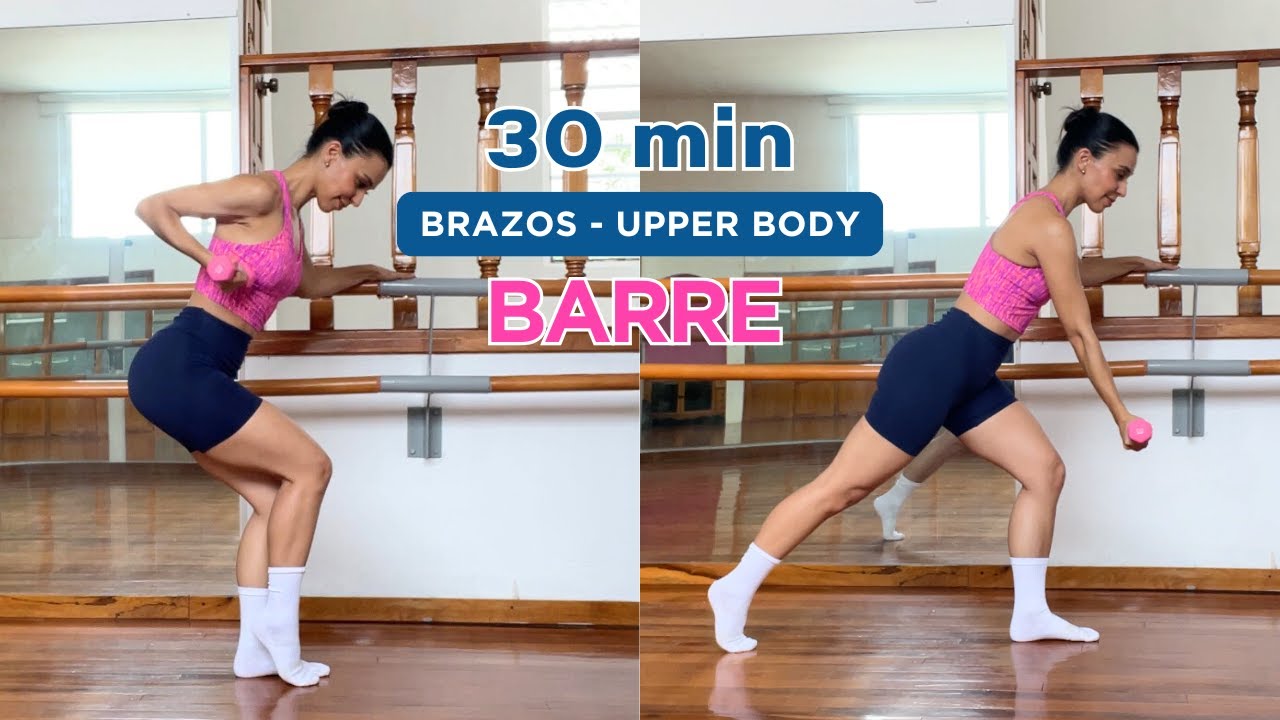 Clase de BARRE UPPERBODY con mancuernas. 30 min.