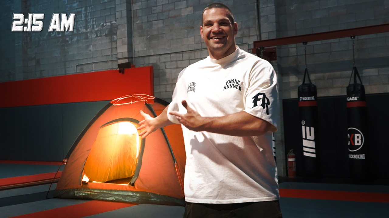 #UFC Heavyweight sleeps overnight at City Kickboxing...