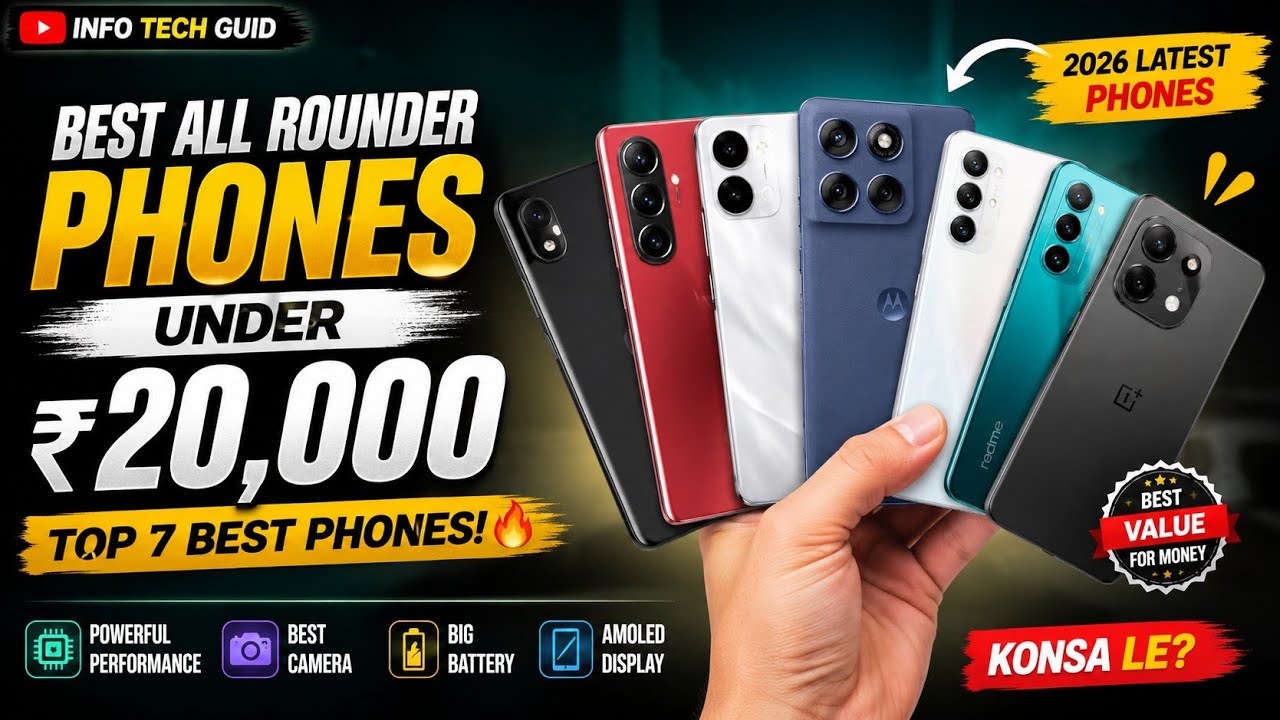 🔥 Top 8 Best All Rounder Phones Under ₹20,000 in 2026 | Don't Buy Before Watching!