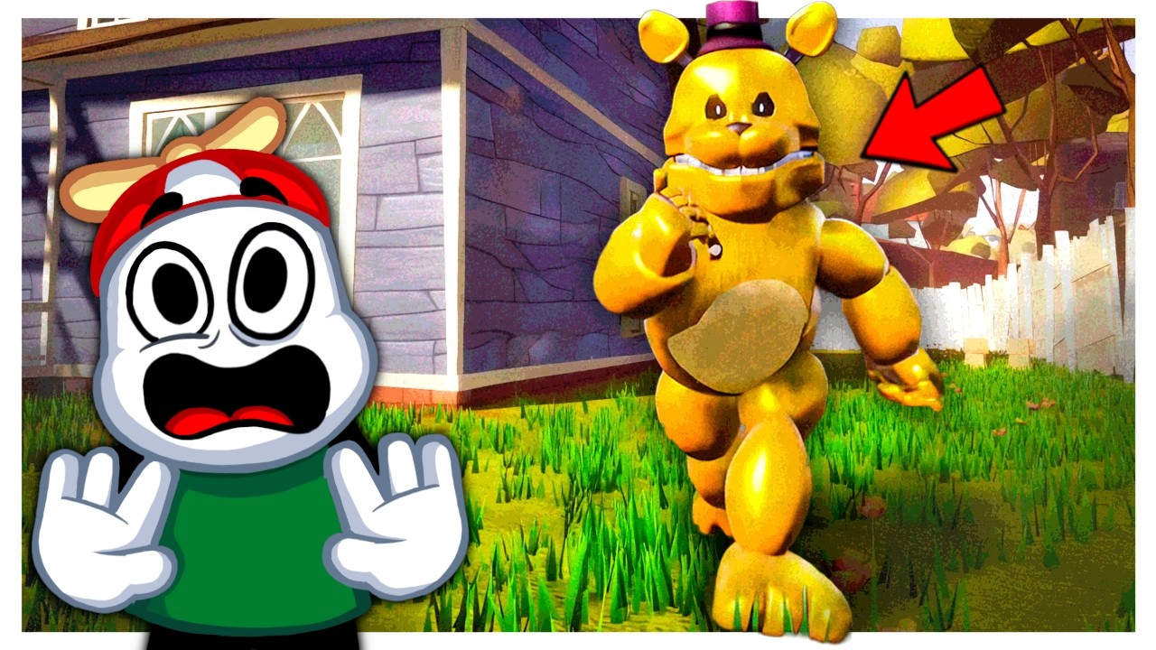 El Fredbear Mas Rapido Ahora Esta En Hello Neighbor / FNAF Mod