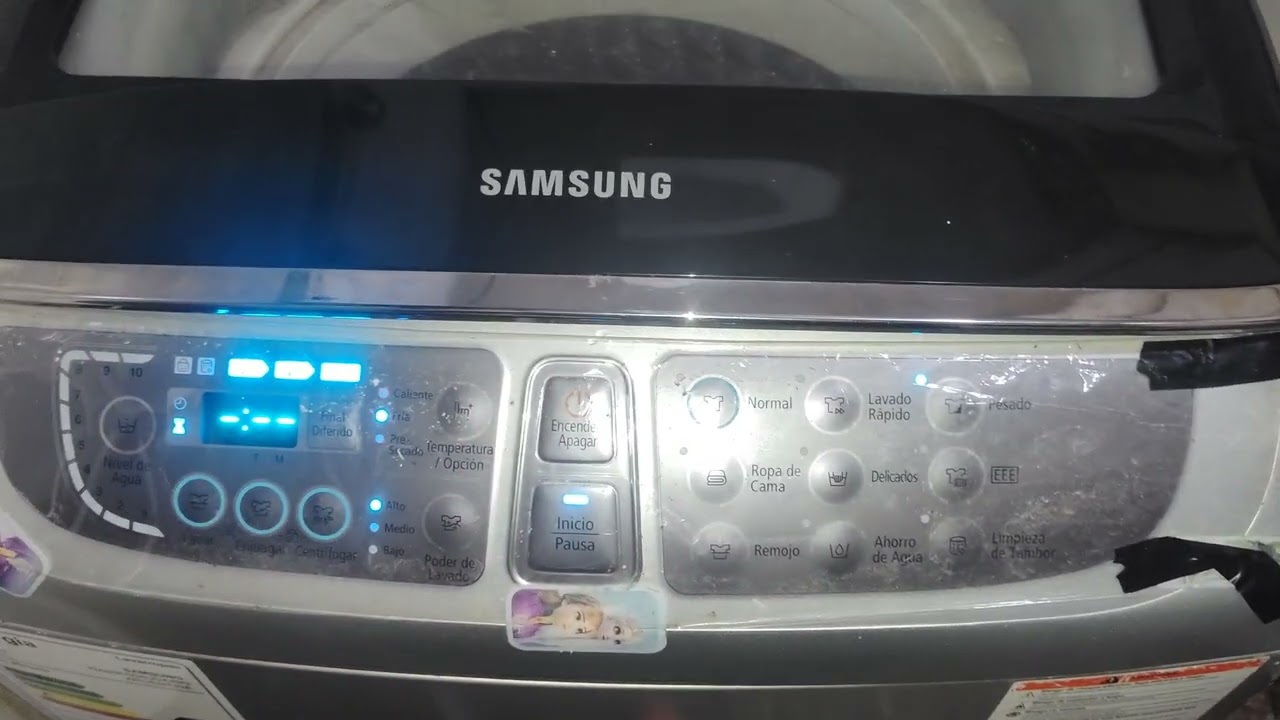 Cómo centrífugar lavarropas Samsung 