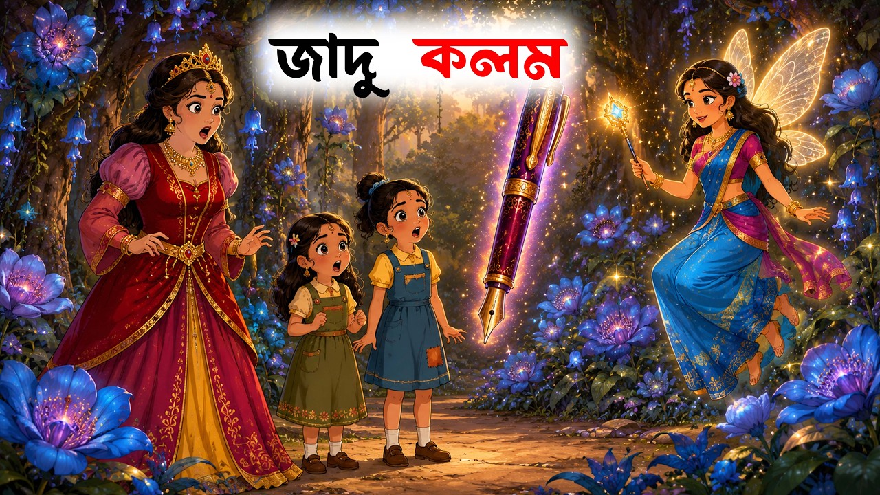 জাদু কলম। Jadu Kalam. ঠাকুমার ঝুলি। বাংলা গল্প।  Thakumar Jhuli. Fairy Tale.  পরির গল্প।।