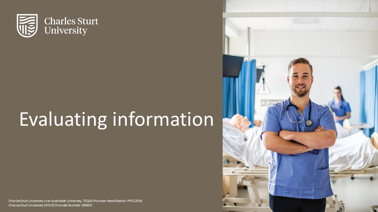 Evaluating information