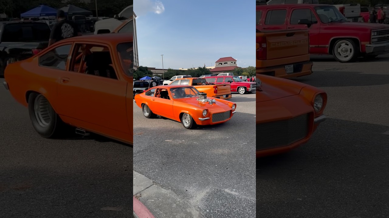 Bagged & Blown 1973 Chevy Vega Rolling Out Of Lowered Limits