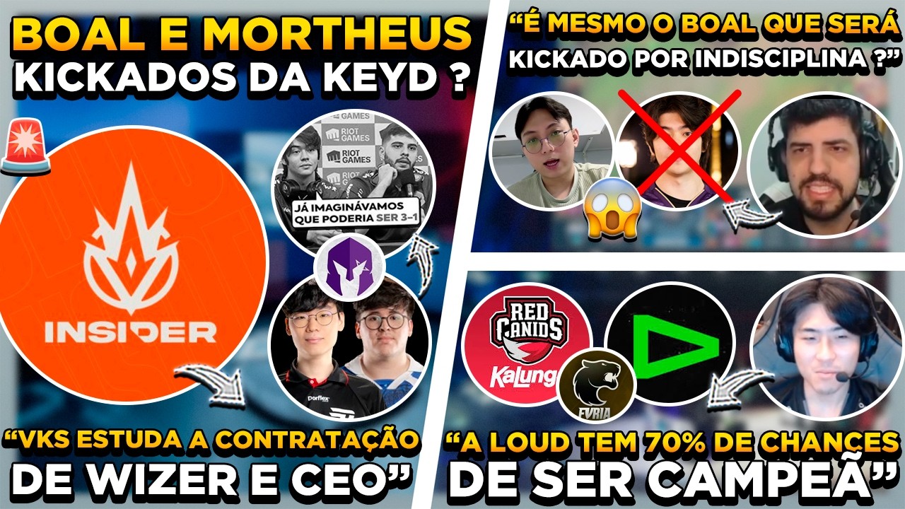 🚨 BOMBA ! WIZER e CEO NA VKS ? MORTHEUS e BOAL KICKADOS ? BULL E ESA APONTAM FAVORITOS CBLOL