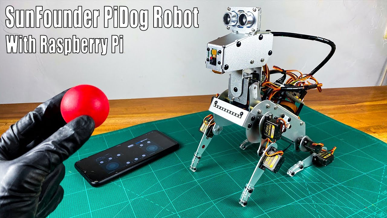 SunFounder PiDog with Raspberry Pi Zero | Raspberry Pi Robot Dog #sritu_hobby #raspberrypi #robotics