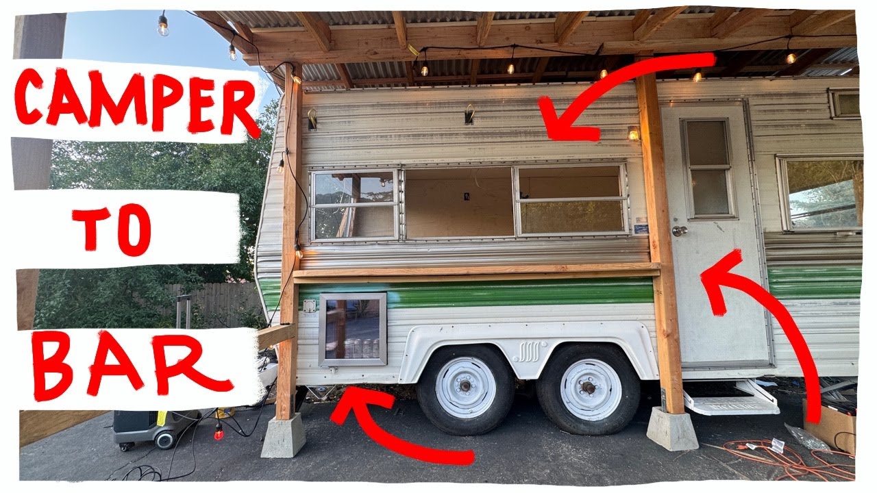 I Turned My Camper Into A Bar !