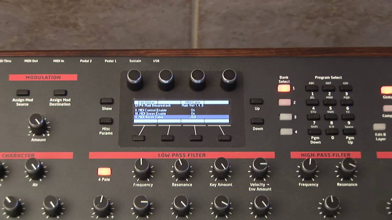 DSI Prophet 12 Global Settings and MIDI Setup for Soundtower Editor