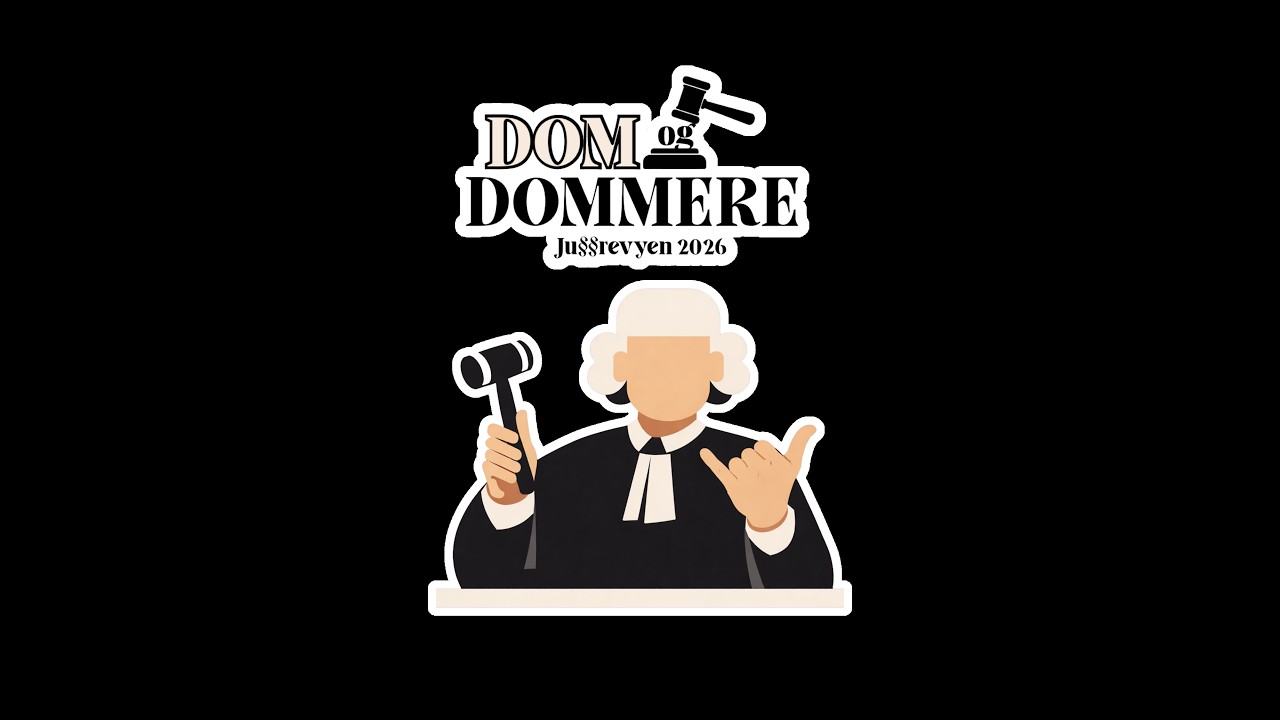 Jussrevyen 2026 - Dom og dommere