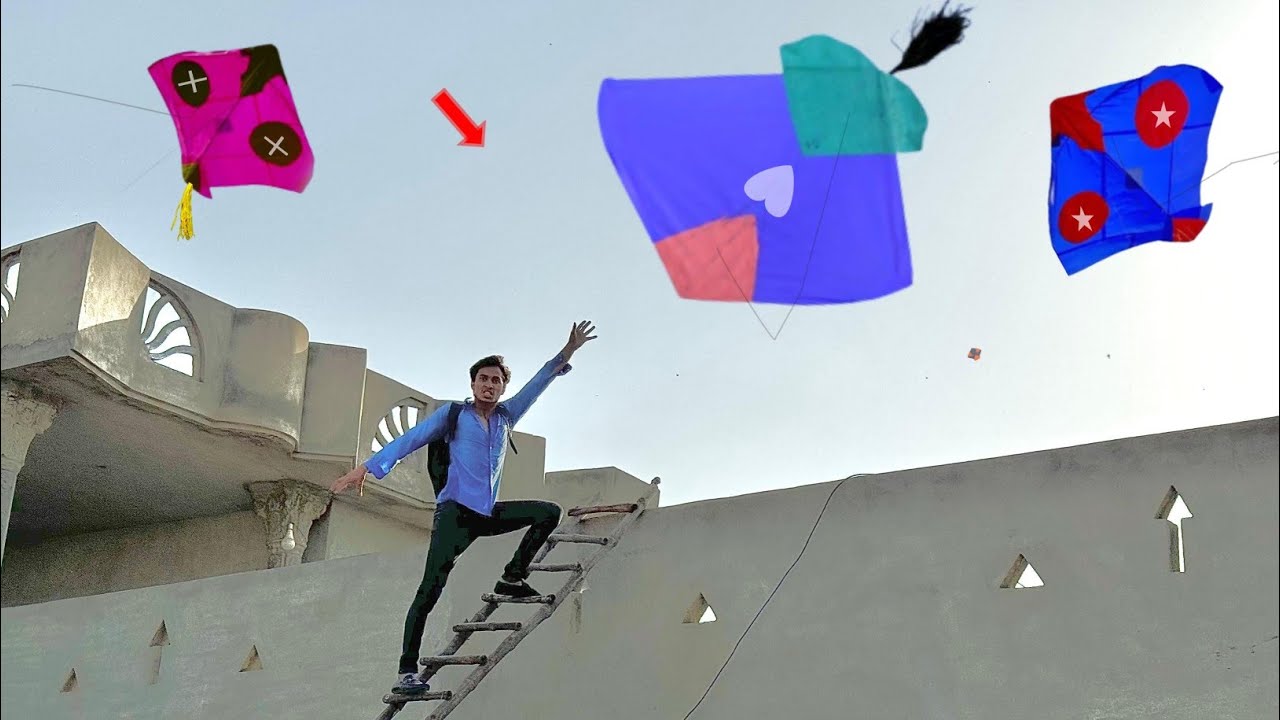 Beautiful Wonderful Pakistani Kite Buy Vs Nasir Umer Kite Caught | Kite