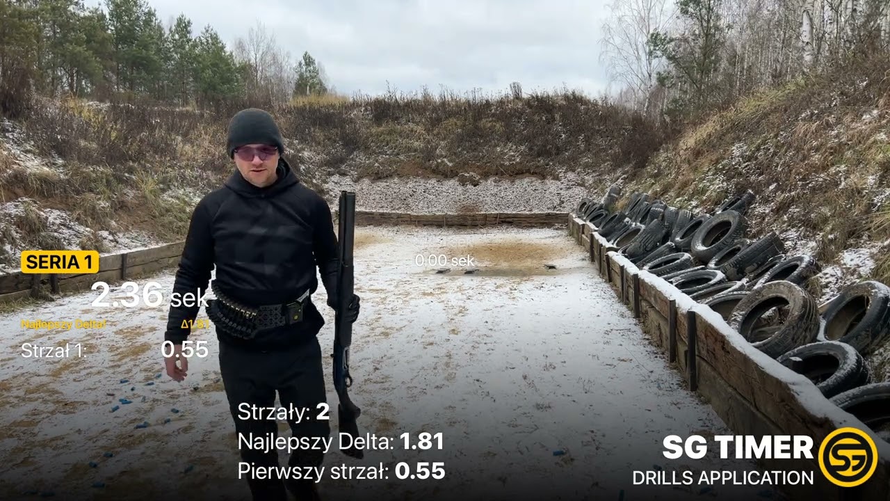 Zobacz jak strzelam dwa popery i ładuje 4 naboje w 2,36 sekundy