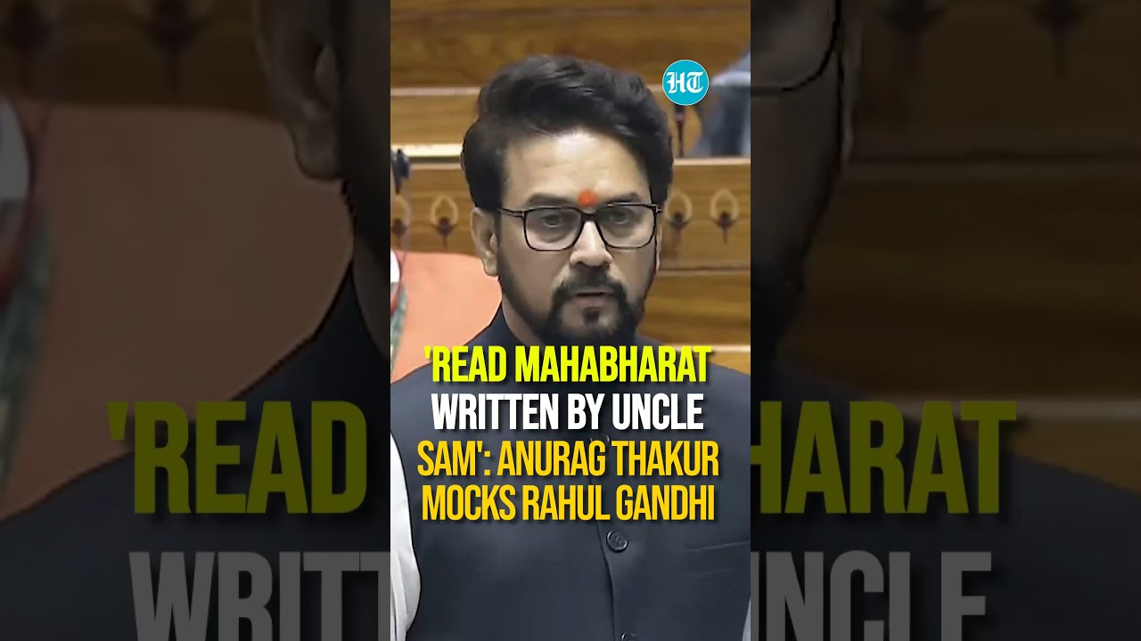 'Read Mahabharat Written By Uncle Sam': Anurag Thakur Mocks Rahul Gandhi