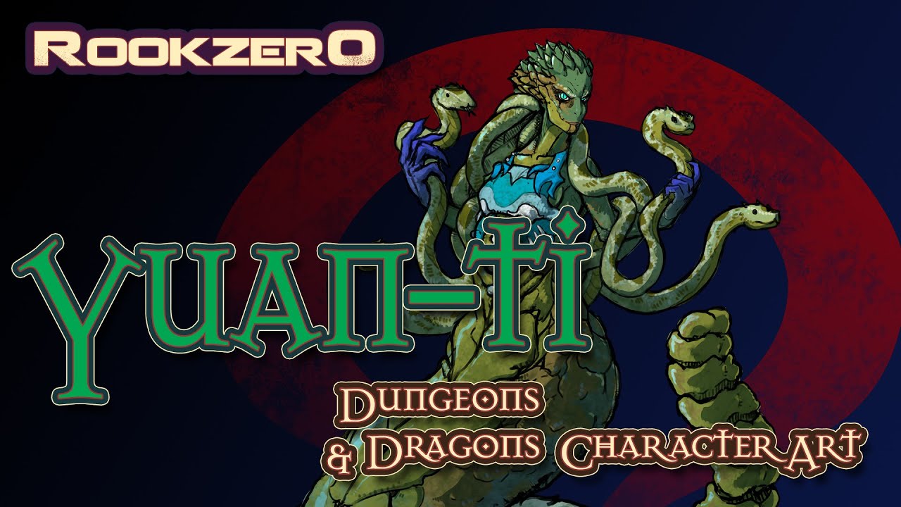 D&D Why you should play Yuan-ti - Dungeons and Dragons Snake people  Character art Rookzer0