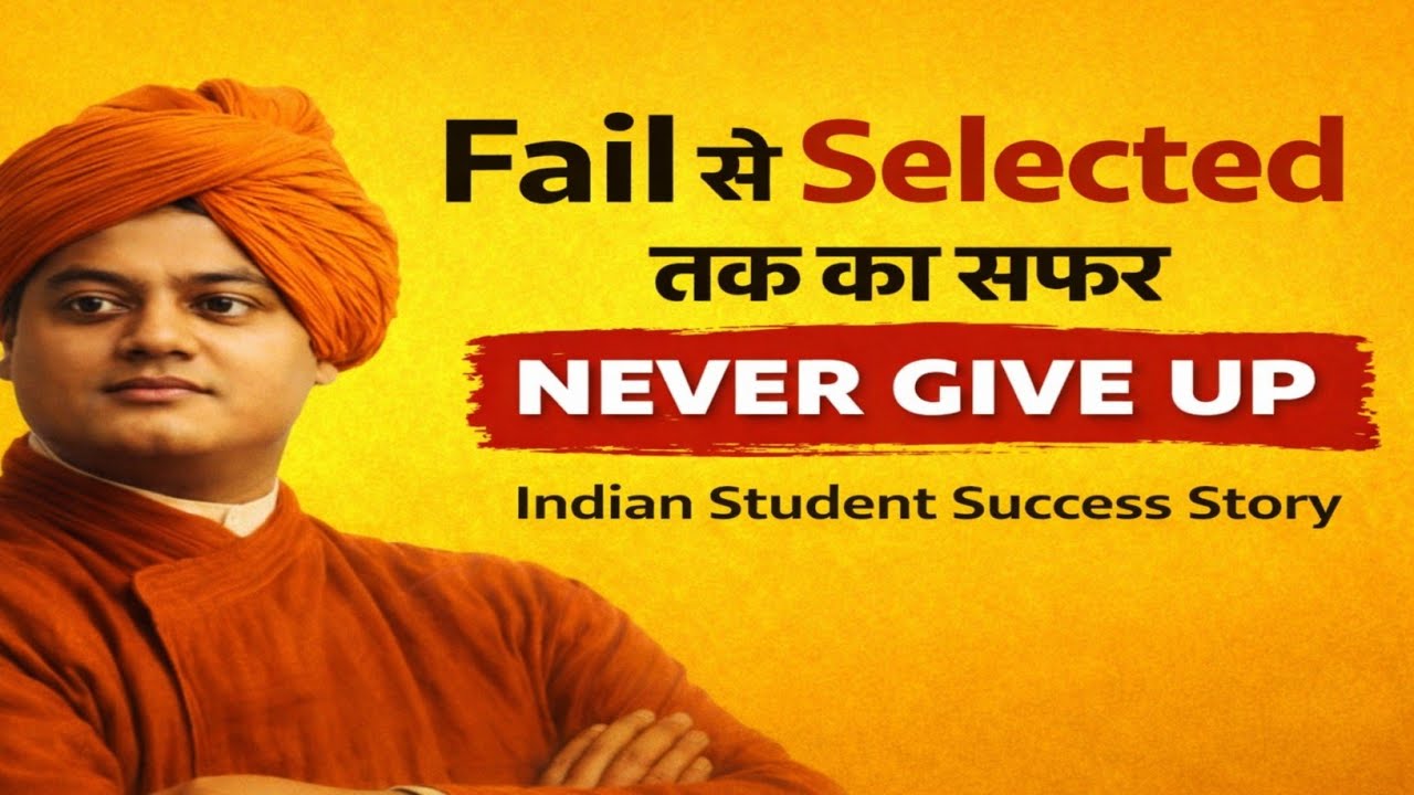 Fail से Selected तक का सफर | Never Give Up Motivation | Indian Student Success Story