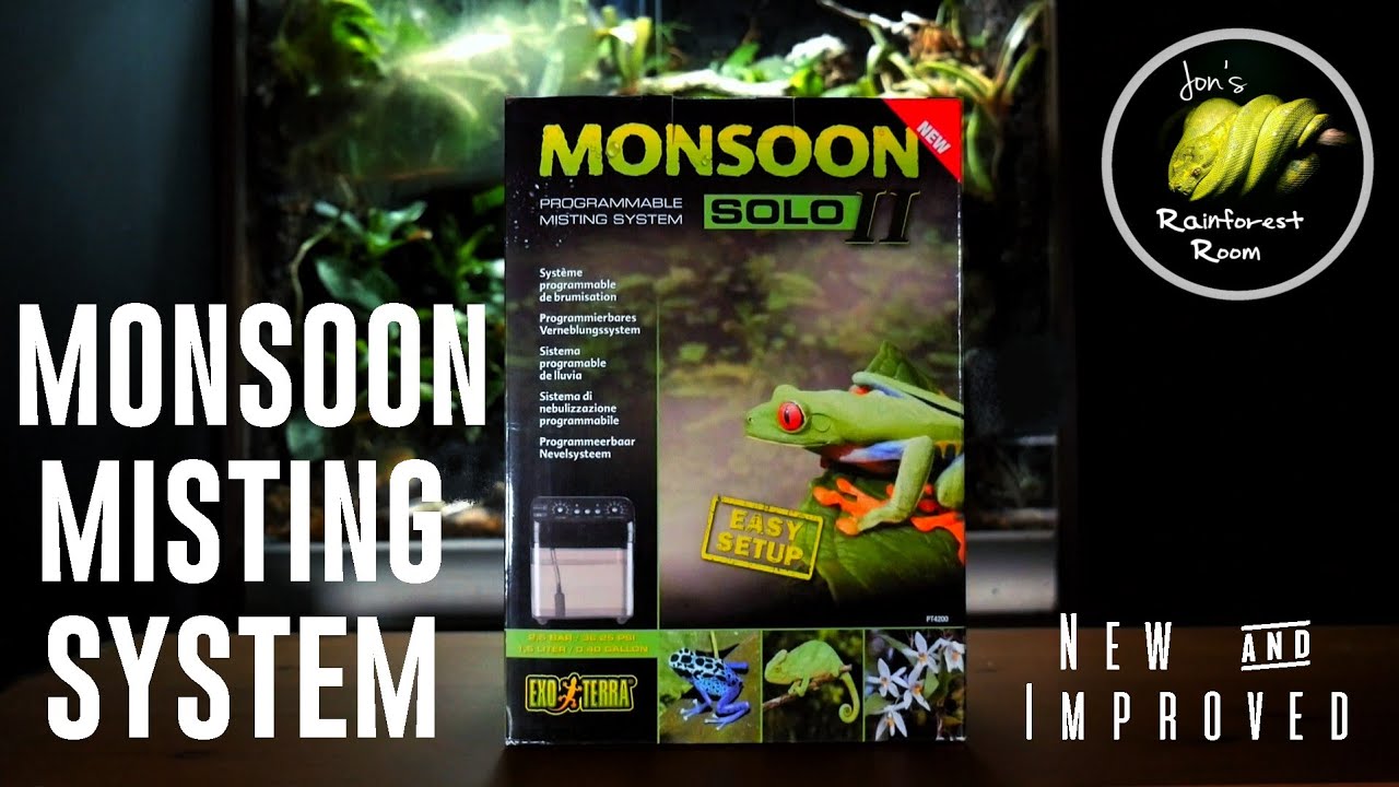 Exo Terra Monsoon Solo 2 Unboxing Setup & Install - How To Install In A Wooden Vivarium