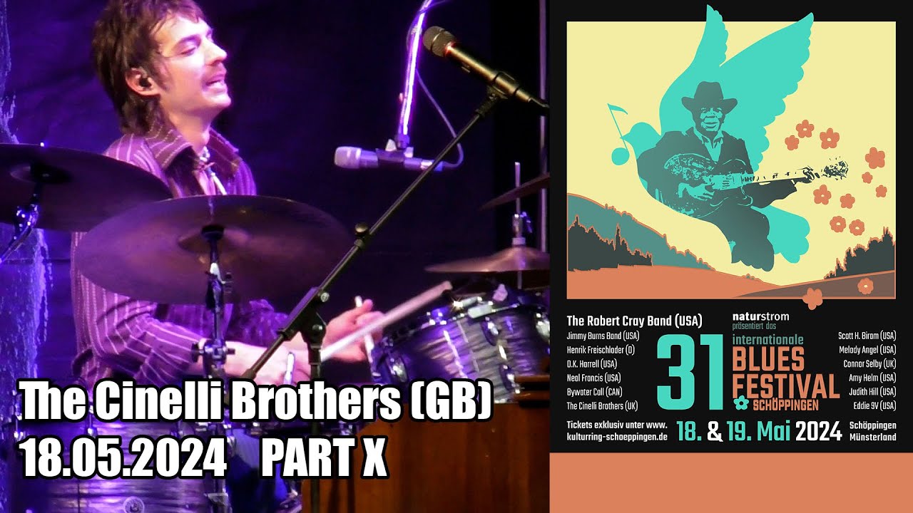 🇪🇺 🇩🇪 The Cinelli Brothers (GB), 31th International Blues Festival Schöppingen, Germany. 18 Mai 2024