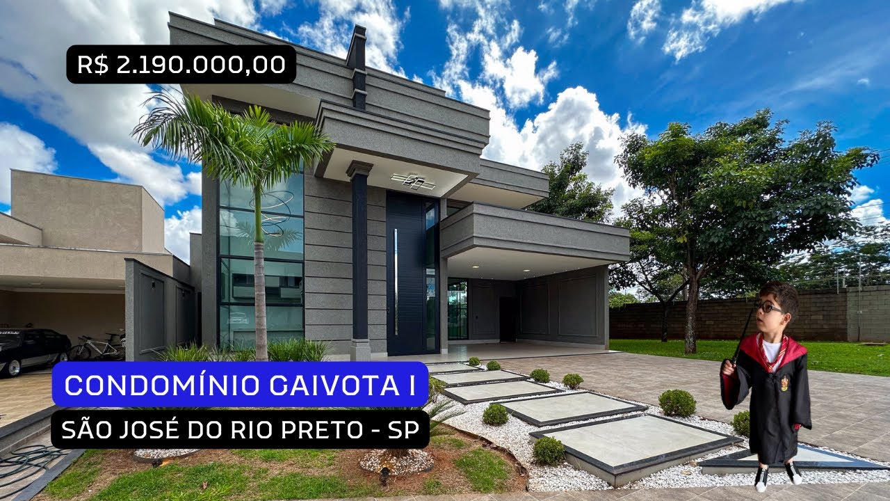 VENDIDA R$ 2.190.000,00 Casa nova para venda CONDOMINIO GAIVOTA I - SÃO JOSÉ DO RIO PRETO - SP