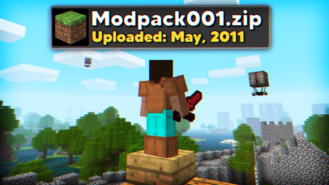 Я попробовал самый старый модпак Minecraft
