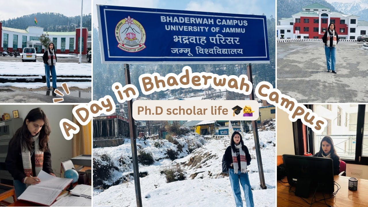 A Day in Bhaderwah Campus, University of Jammu 💁 Ph.D schlor life in Bhaderwah Campus 💁‍♀️🎓