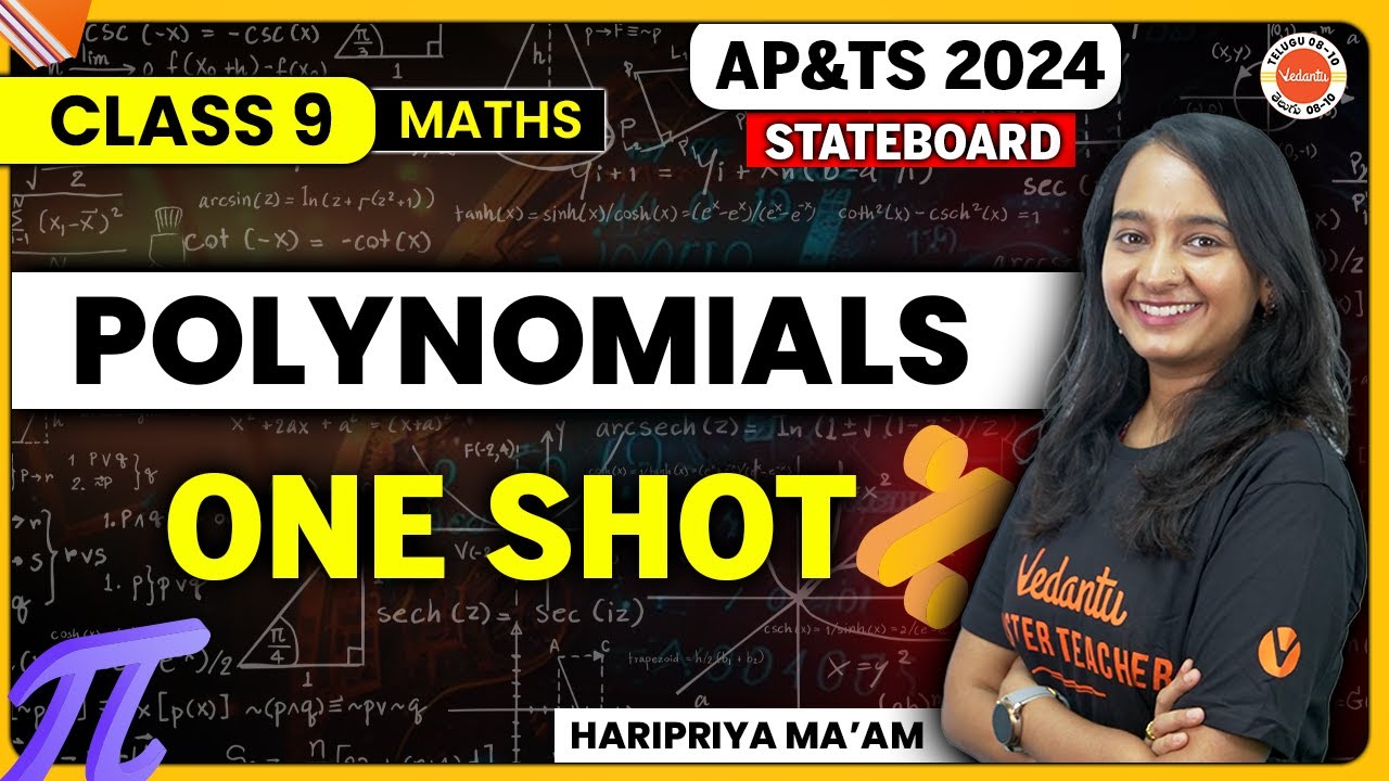 Polynomials in One Shot | Class 9 Maths Chapter 2 | SSC 2024 Maths | TS Board | AP Board | Haripriya