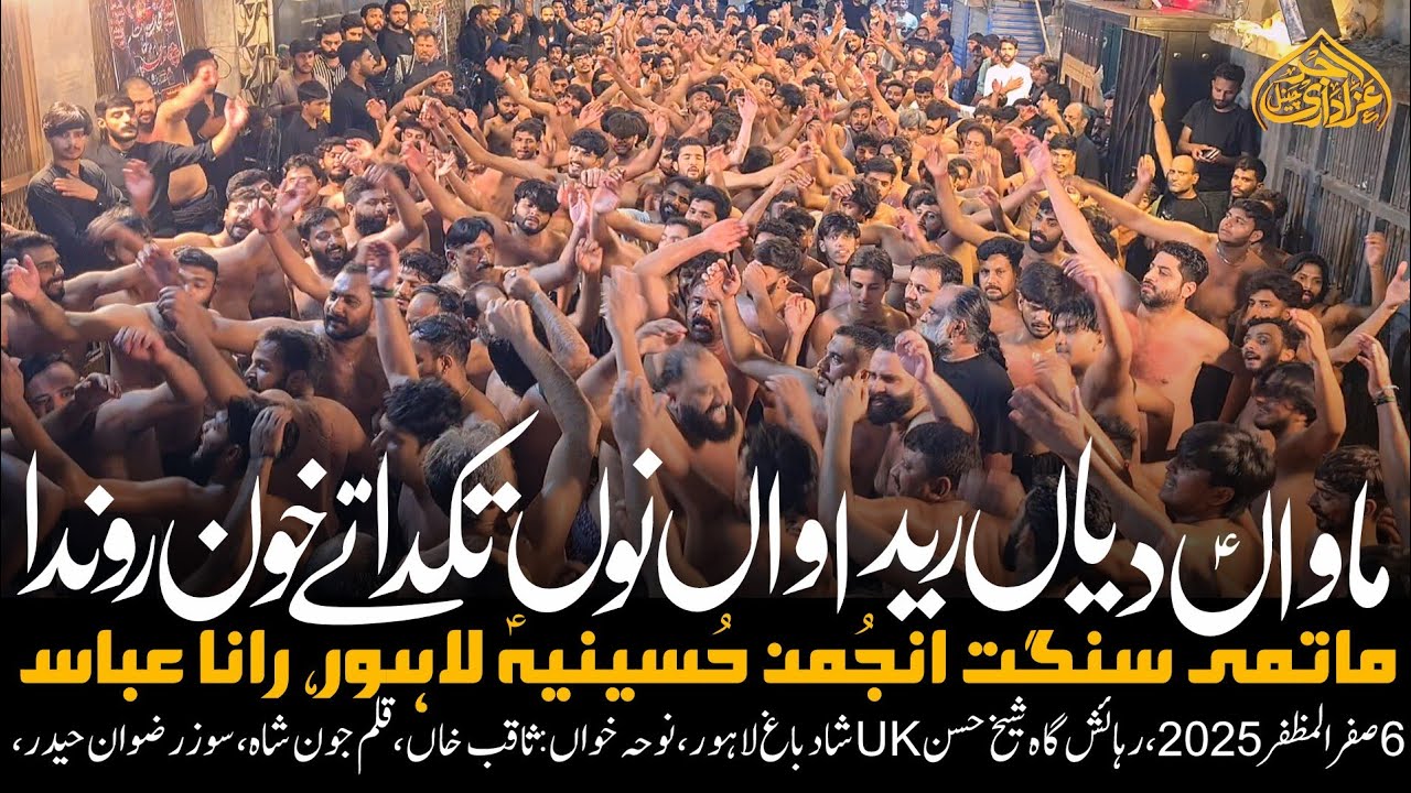 Mawan Diyan Ridawan Nu Takda Tay Khoon Ronda | 6 Safar 2025 | Anjuman Hussainia | Salar Rana Abbas