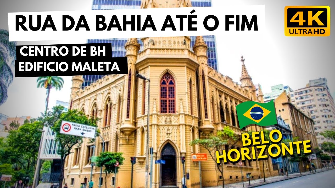 Rua da Bahia do Início ao Fim - Belo Horizonte/MG - Brasil・[4K] 2021