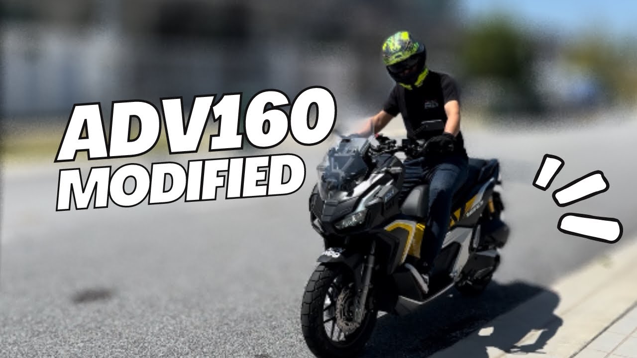 ADV160 - Baru Keluar Kedai, Dah Modified Macam-Macam