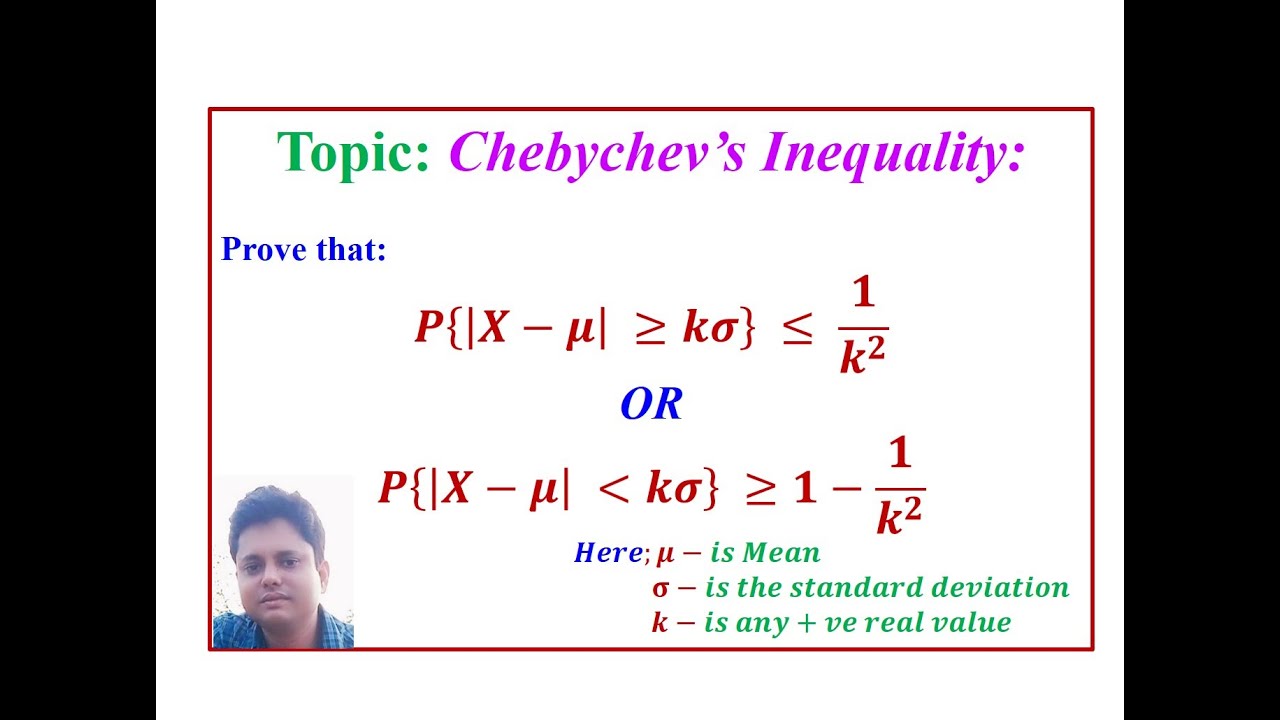 State and Prove Chebychev's Inequality